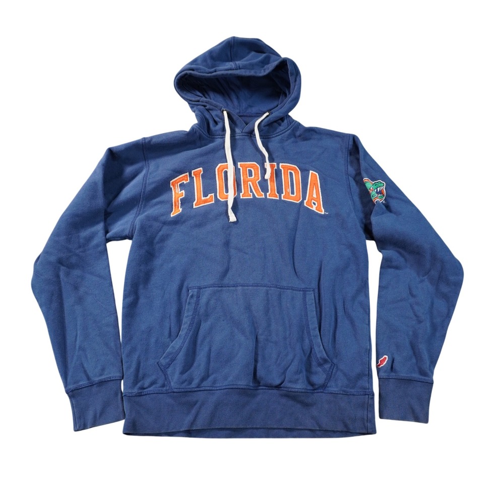 League Florida Gators Hoodie Mens Medium Blue Orange Pullover Collegiate Sweater